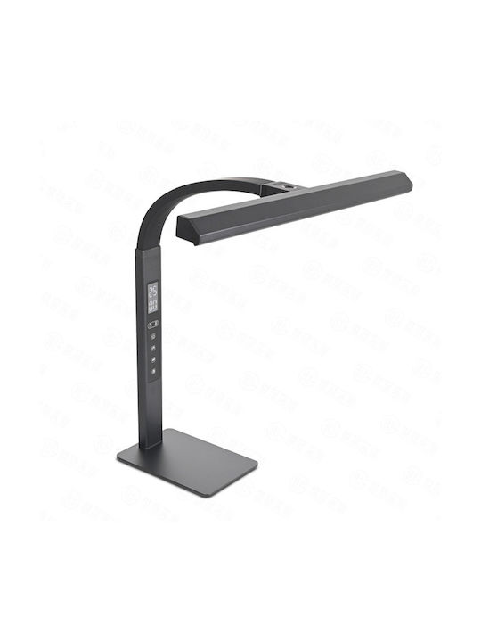 LED Office Lamp with Flexible Arm in Gray Color