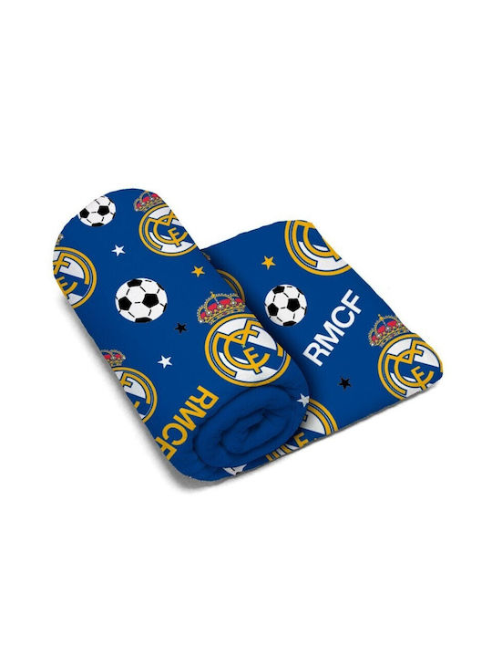 Real Madrid Κουβέρτα Fleece Μπλε 150x95εκ.