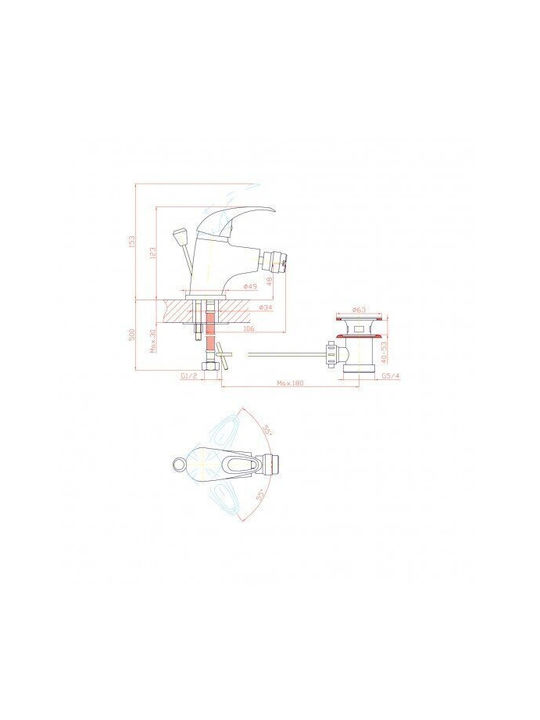 Inter Ceramic Wasserhahn Bidet