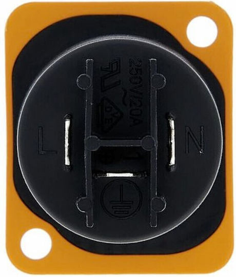 Seetronic Powercon Eingangsstrom Stecker Orange Ip65
