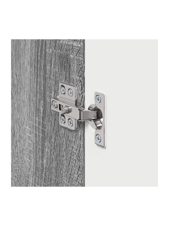 Wand-Kremlampe Wohnzimmer aus Spanplatte Grau Sonom 30x31x40cm