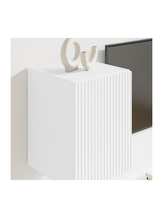 Wand Wohnzimmer Schrank aus Spanplatte Weiß 30x31x40cm