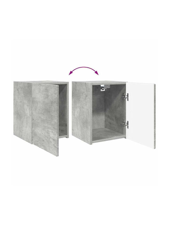 Wand Wohnzimmer Schrank aus Spanplatte Beton 30x31x40cm