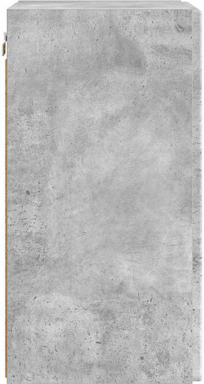 Wall Living Room Cabinet Made of Particle Board Concrete 30x31x60cm