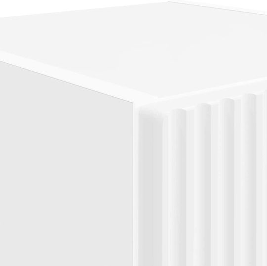 Hängeschrank fürs Wohnzimmer aus Spanplatte Weiß 30x31x100 cm