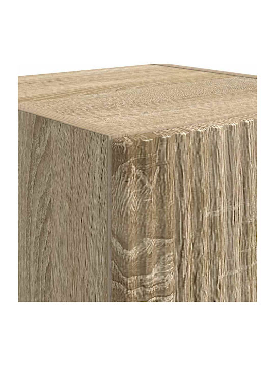 Wand Wohnzimmer Vitrine aus Spanplatte Sonoma 30x31x100cm