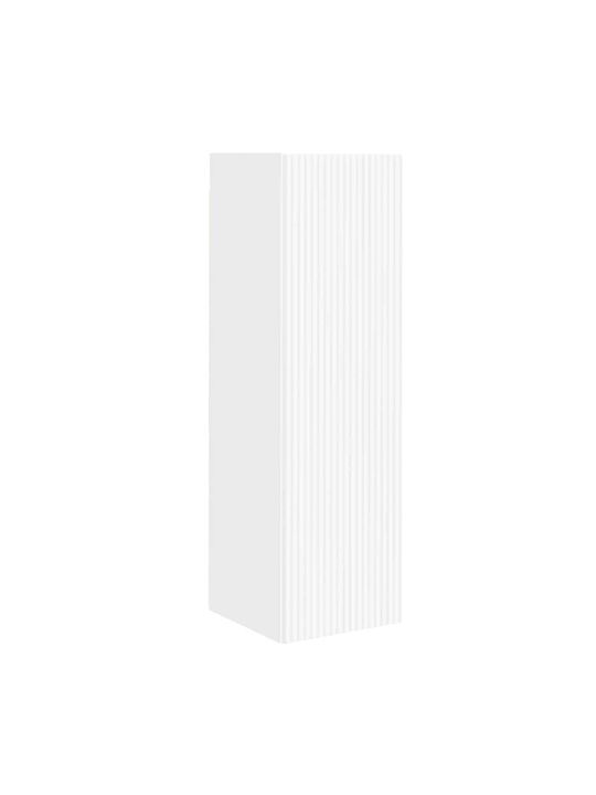 Wall Living Room Cabinet made of Particle Board White 30x31x100cm