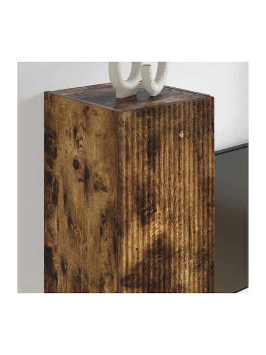 Wand-Kremlampe Wohnzimmer aus Spanplatte Rauch Eiche 30x31x100cm