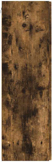 Wall Living Room Cabinet Made of Particle Board Smoked Oak 30x31x100cm