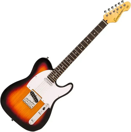 Encore Set Electric Guitar White with Case