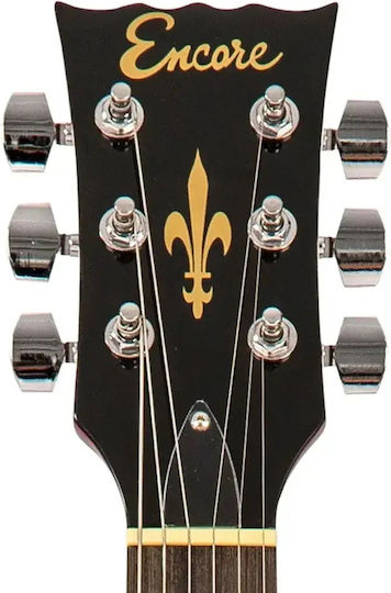 Encore Set Elektrische Gitarre Weiß mit Tasche
