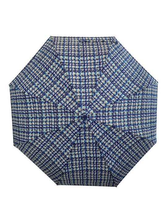 Rain Rezistent la vânt Umbrelă de ploaie Compact Albastru