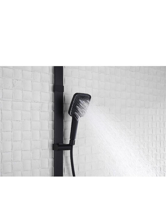 Inter Ceramic Στήλη Ντουζ με Μπαταρία Γκρι