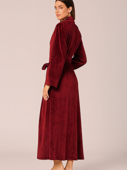 Pen-ky Winter Women's Robe Bordeaux