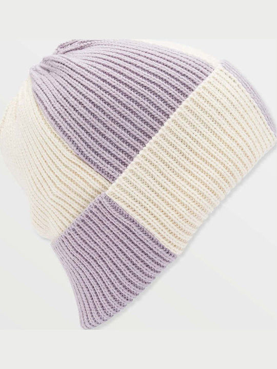 Beanie Unisex Σκούφος Πλεκτός σε Λιλά χρώμα
