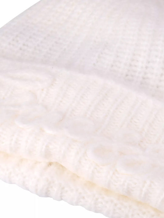 Beanie Feminin Căciulă Tricotat în culoarea Alb