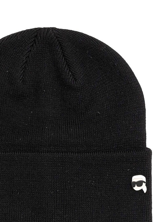 Beanie Ανδρικός Σκούφος Πλεκτός σε Μαύρο χρώμα