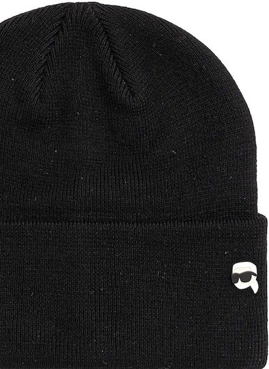 Beanie Männer Beanie Gestrickt in Schwarz Farbe