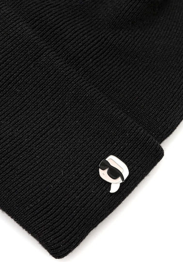 Beanie Männer Beanie Gestrickt in Schwarz Farbe
