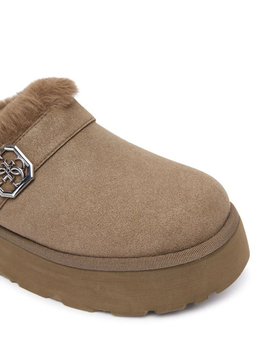 Winter Women's Slippers Brown