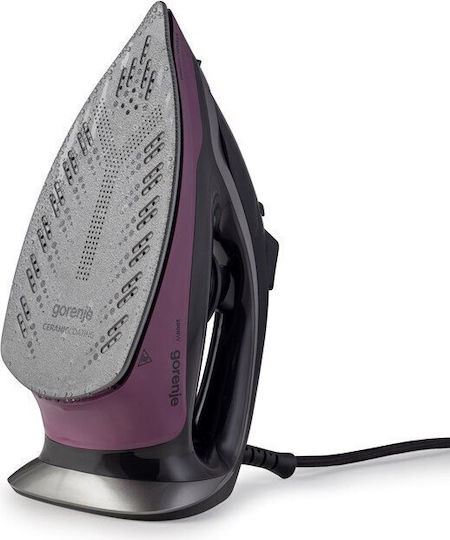 Gorenje SIK2800BKv Steam Iron 2800W with Ceramic Plate and Continuous Steam Supply 50g/min