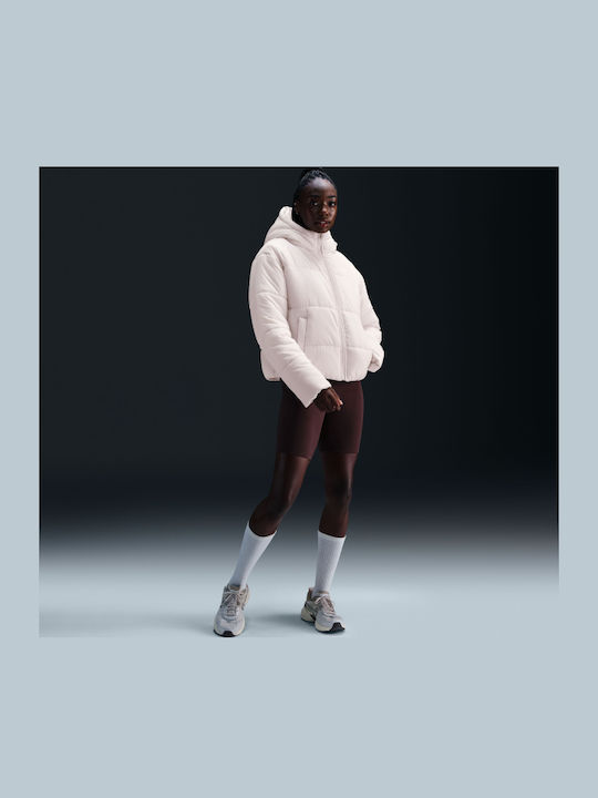 Sportswear Women's Long Puffer Jacket for Winter White