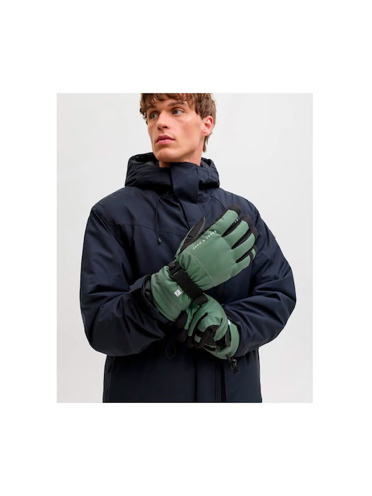 Jack & Jones Ανδρικά Γάντια Σκι & Snowboard Πράσινα