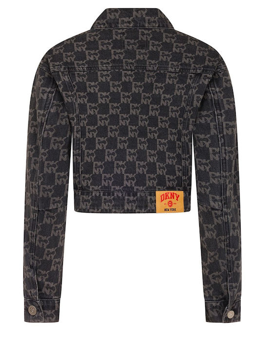 Heart Of Ny Scurtă Jachetă de femei din denim Dark Grey