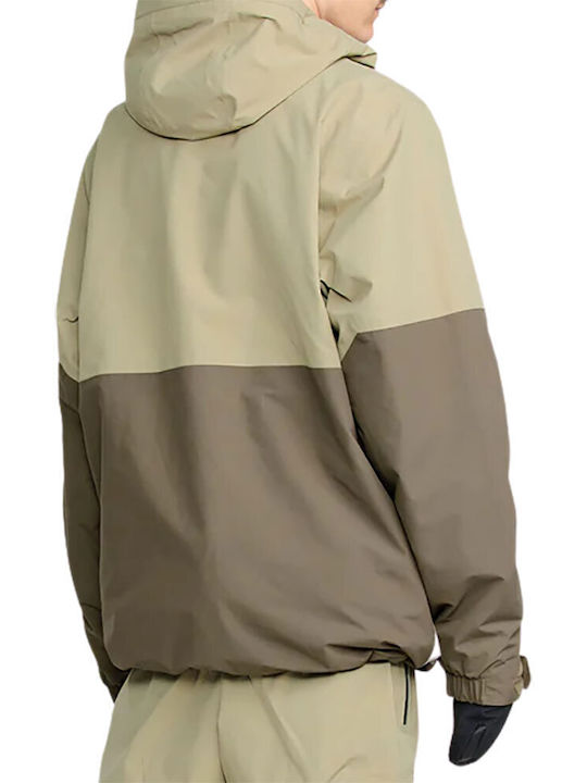 Volcom L Ins G0452602-MSG Ανδρικό Μπουφάν Gore-Tex για Σκι & Snowboard Πράσινο