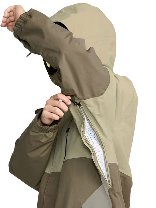 Volcom L Ins G0452602-MSG Ανδρικό Μπουφάν Gore-Tex για Σκι & Snowboard Πράσινο