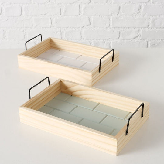 Msa Δισκος 2/ass Set/2 Λευκο Πρασινο 31χ20χ8cm 41x30x8cm