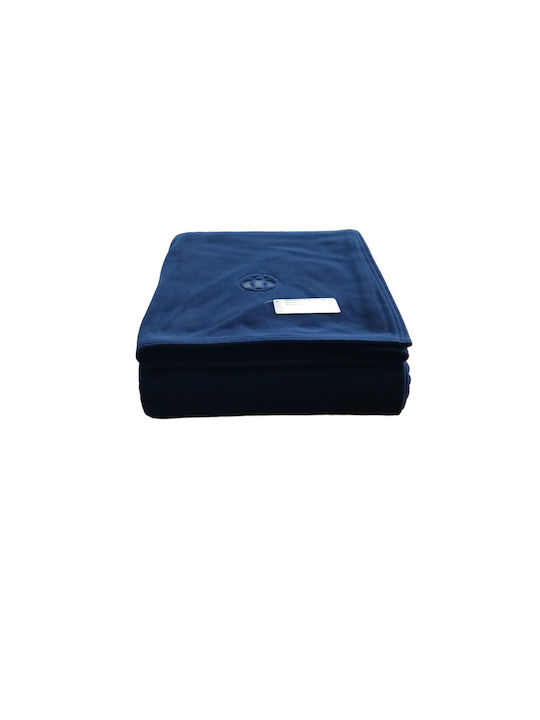 Manterol Casa Nautica Decke Babydecken Fleece Übergröße 220x240cm Hellblau