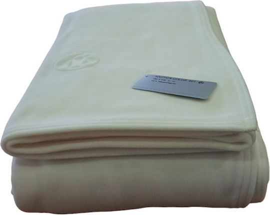 Manterol Casa Nautica Blanket Spanish Fleece Double 220x240cm Light Blue