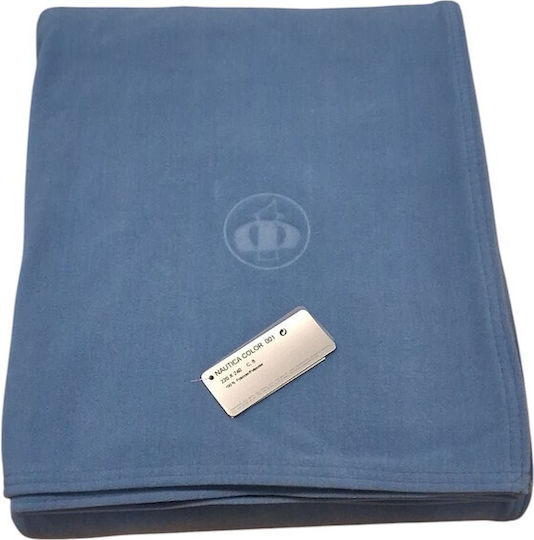 Manterol Casa Nautica Blanket Spanish Fleece Double 220x240cm Light Blue