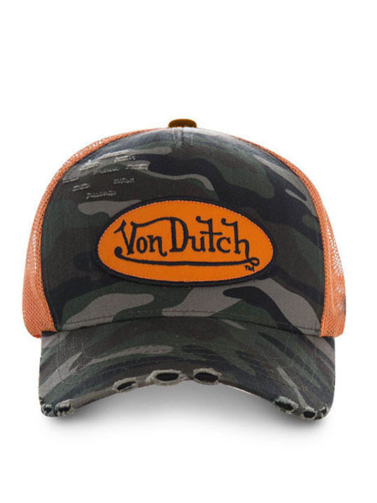 Șapcă Von Dutch Heritage Cap Camo Portocaliu Patch Net