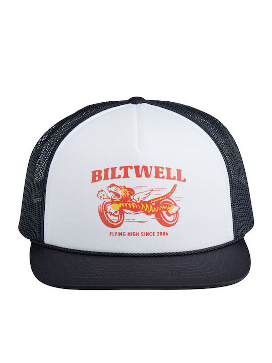 Biltwell Jockey Tiger Camionagiu Snapback Negru Alb