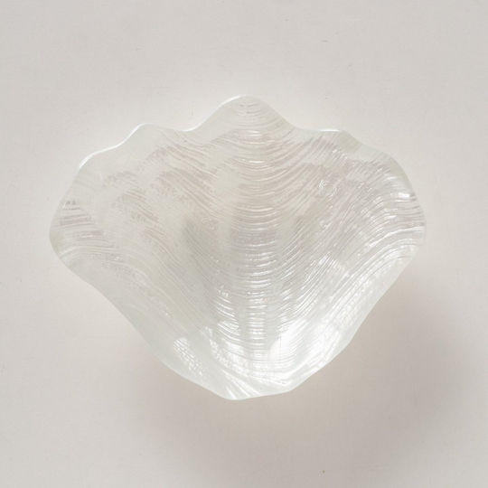 MSA Dekorative Schüssel Glas Weiß 15x12x4cm 1Stück