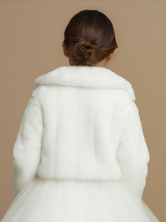 Scurtă Blană de damă White