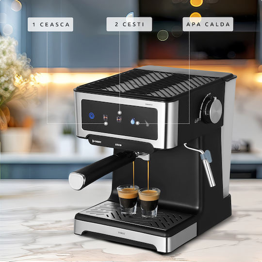 Samus Espressia 20 Mașină de Espresso 1150W Presiune 20bar Neagră