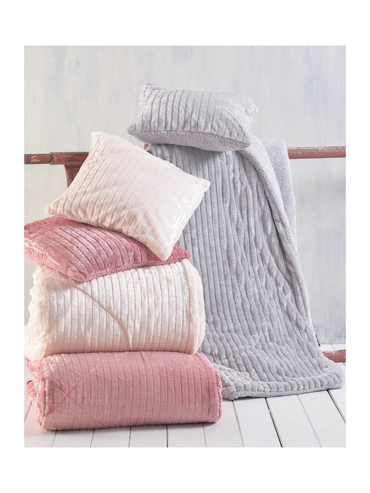 Rythmos Duvet Cover Single 160x220cm Shabby Pink 650 GSMGsm