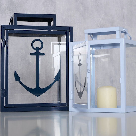 MSA Laterne Set Blau 31x31x25cm 2Stück