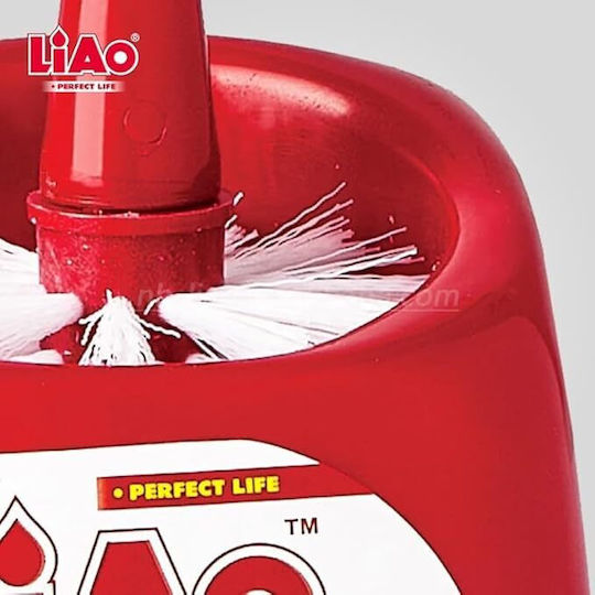 Liao D130001 Plastic Coș de gunoi pentru baie Roșu