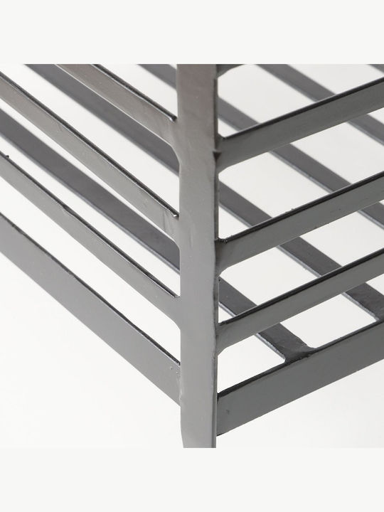 MSA Metallisch Box Holzlagerung 40.5x40.5x40cm Schwarz