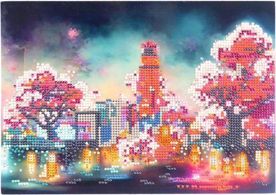 Nice Diamantiny Level Up Creative Mosaic Game Set Japan Fantasy Night Multicolored Diamonds 96311 6+ Years