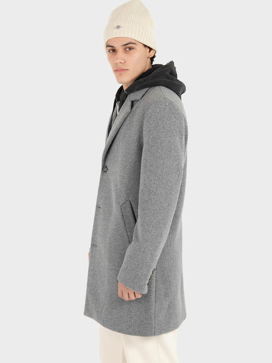 Мъжко палто Medium Grey Melange