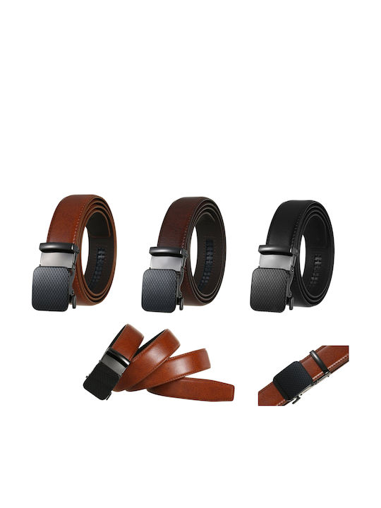 Men's Belt Leather Tabac Brown
