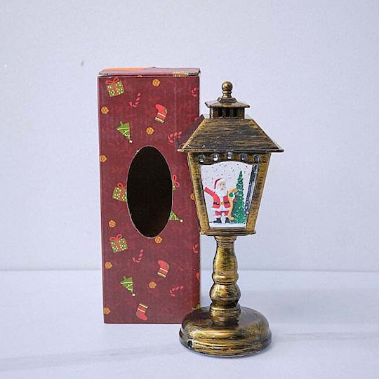 Christmas Decorative Traffic Light Lighted with Santa Claus