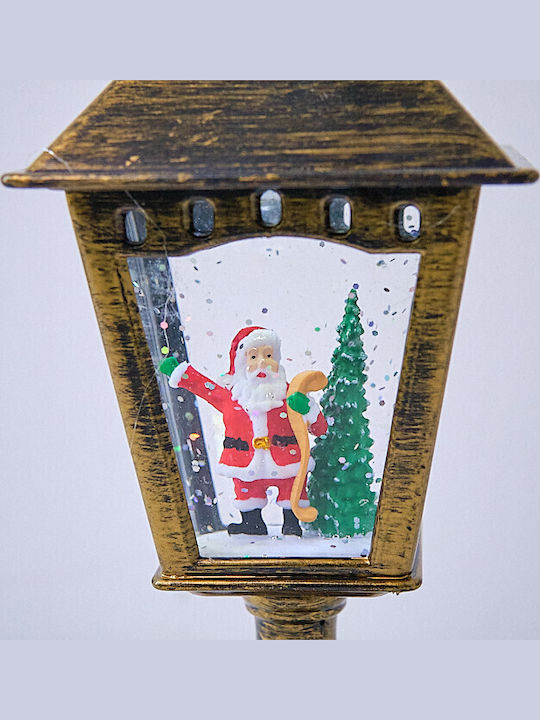 Ornament de Crăciun Lanternă Luminat cu Moș Crăciun 1buc
