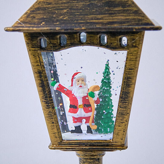 Christmas Decorative Traffic Light Lighted with Santa Claus