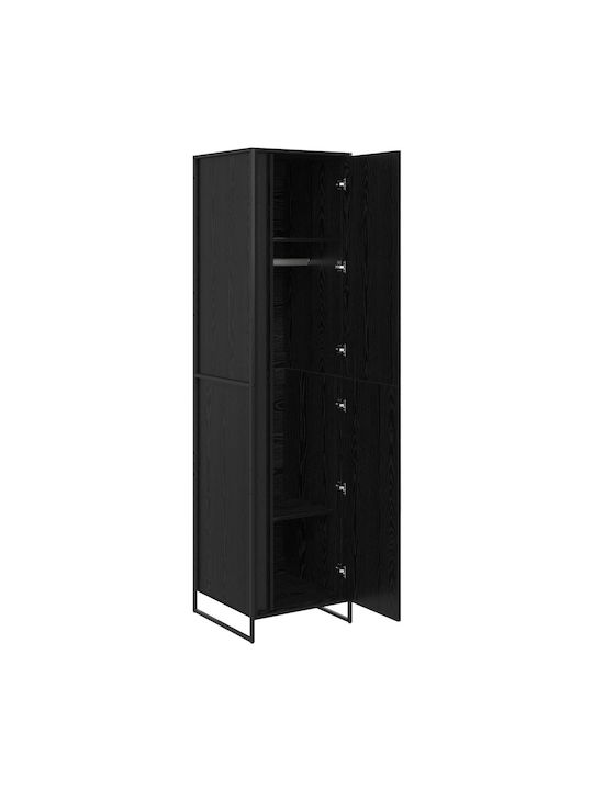 Doppeltür Kleiderschrank Black 50x50x200cm